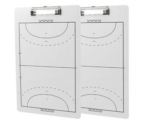 Générique Ensemble de 2 Planches de Handball Double Face en Pvc Marqueur Effaçable à Sec et Clip Multifonction pour Entraînement et Match
