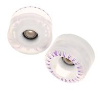 Générique Ensemble de 2 Roues Lumineuses en PU pour Patins Quad et Skateboard, Design Lumineux et Glisse Fluide, Adapté Intérieur et Extérieur