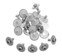 Générique Ensemble De 20 Accessoires Universels avec Vis M5x12mm en Acier Inoxydable et Rondelle en Silicone Argentée pour Poignée de Couvercle de Casserole Cuisine