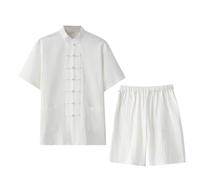 Générique Ensemble de 2Pièces Uniforme de Kung Fu, Coton Costume de Tai Chi Tang Homme Chinois Traditionnels Arts Martiaux Wushu Vêtements D'entraînement