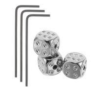 Générique Ensemble de 3 Bouton de Volume Tonalité de Guitare, Boutons de Contrôle pour Basses, Métal Argenté de Dé, avec ompatible Plupart des Guitares Électriques et Basses