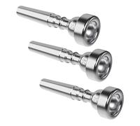 Générique Ensemble de 3 Embouchures de Trompette pour Débutants et Professionnels. Ensemble D'embouchures 3C, 5C et 7C pour Les Mélomanes, Argent