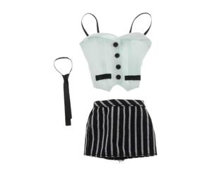 Générique Ensemble de 3 Pièces pour Figurines Féminines Articulées 1/6 Comprenant Un Haut, Une Jupe et Une Cravate pour Poupées de 30 Cm (12 Pouces), Gris