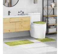 Générique Ensemble de 3 Tapis de Bain Vert en Polypropylène Antidérapant,Tapis de Bain & Fonds de Baignoire,1.4KG-4019869