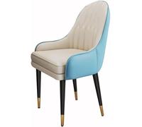 Générique Ensemble de 4 chaises Salle à Manger Cuisine Modernes, d'appoint avec siège Coussin en Similicuir et Pieds métal Robustes(N,Set of 1)