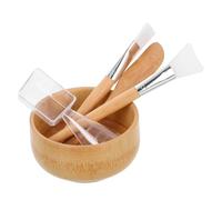 Générique Ensemble de 4 Outils de Beauté pour Masque Facial, Spatule, et Pinceau Doux, Kit Compact pour Soins du Visage à Domicile et Routines Maquillage