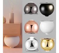 Générique Ensemble De 4 Pieds Meubles en Forme Boule Ronde pour Canapé/Table, Pied Remplacement en Métal pour Chaises, Tables Basses, avec Embouts en Caoutchouc(Rose Gold,9.3cm)