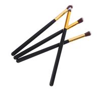 Générique Ensemble de 4 Pinceaux Maquillage Yeux Faits Main en Poils Synthétiques Doux Manche en Bois, Portable pour Maquillage Quotidien et Voyage, pour Fard à Paupières