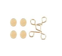 Générique Ensemble de 5/1 Boutons de Taille réglables et Extensibles for Jeans, Peut serrer la circonférence de la Taille des Jeans, Pas Besoin de Coudre des Boutons(S-Gold (27mm),2 Set)