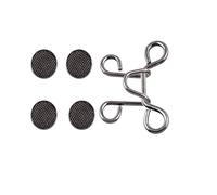 Générique Ensemble de 5/1 Boutons de Taille réglables et Extensibles for Jeans, Peut serrer la circonférence de la Taille des Jeans, Pas Besoin de Coudre des Boutons(L-Gun Black (32mm),5 Set)