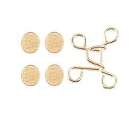 Générique Ensemble de 5/1 Boutons de Taille réglables et Extensibles for Jeans, Peut serrer la circonférence de la Taille des Jeans, Pas Besoin de Coudre des Boutons(L-Gold (32mm),1 Set)