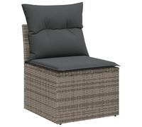 Générique Ensemble de 5 Pièces de Sofas de Jardin avec Coussins Gris Poly Rattan,Canapés de Jardin,38.9KG-3358958