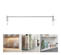Générique Ensemble de 6 Barres de Protection en Acier Inoxydable pour étagères, étagères, placards de Cuisine et Salle de Bain. Empêche Les Objets de Tomber. Barre décora