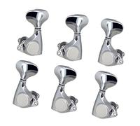 Générique Ensemble de 6 Mécaniques de Rechange pour Guitare à L'échelle 1:18, Légères et Portables, avec 2 Mécaniques Autobloquantes à Gauche et 4 à Droite