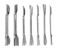 Générique Ensemble de 7 Pièces de Couteaux à Garnir Double Tête en Acier Inoxydable, Outil de Découpe et Sculpture Légumes et Fruits, Ustensile Cuisine Pratique pour Décoration Culinaire