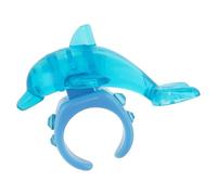 Générique Ensemble de bagues assorties inspirées des créatures marines capricieuses, mélange amusant et collection assortie, accessoire de dauphin empilable, dauphin en acrylique