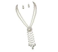 Générique Ensemble de bijoux inspiré d ' une sphère typique Collier avec boucles d ' oreilles assorties Conception permanente Réunions professionnelles intimes Ensemble de bijoux imitation sphère