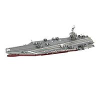 Générique Ensemble de Blocs de Construction Porte-Avions, Navire de Guerre de la Marine à Propulsion Nu ire 1/300 MOC Ensemble Présentation Collectionnable, Modèle de Cuirassé (6354PCS)