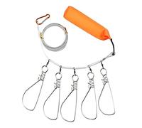 Générique Ensemble de Boucles de Poisson Vivant en Acier Inoxydable, 4M/13 Pieds, câble métallique de Verrouillage