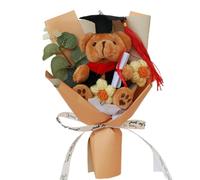 Générique Ensemble de Bouquets de Fleurs au Crochet - Cadeau de Fleurs au Crochet Fait à la Main, décoration de en Peluche, Solution de présentation de Bouquet créative | pour garçons cad