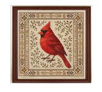 Générique Ensemble de broderie pour adultes - Kit de point Dee Colibri avec motif floral | Oiseaux à broder pour débutants, artisanat, passe-temps, vacances, passe-temps, famille, art créatif