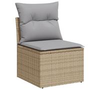 Générique Ensemble de canapé de Jardin de 13 pièces avec Coussins Beige Poly Rotin Acacia,Canapés de Jardin,122.7KG-3364007