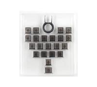 Générique Ensemble de Capuchons de Touches Brillants à Travers Un de cœur Brumeux, 21 Touches, Hauteur d ', matériaux pour claviers, Personnalisation du Profil Original, Capuchons de Touches