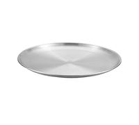 Générique Ensemble de casseroles à Pizza CHEF en acier inoxydable cuisson ronde casseroles à Pizza plateau à Pizza pour Pizza gâteau Cookie four robuste et Durable (Silver, B)