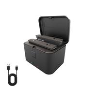 Générique Ensemble De Chargeur De Batterie, Batterie Haute Capacité 2850 Mah, Chargeur Rapide à Double Fente, Chargement Portable USB-c (Charging Box)
