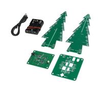 Générique Ensemble de Circuits d ' Arbres de Noël Lumineux avec Cartes à | Connexions enfichables sans soudure, une demi-heure à une heure complète pour l ' assemblage, projet familial