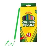 Générique Ensemble De Crayons De Couleur, Noyau À Base De Cire Douce, 48 Pièces, Fournitures D'art À Colorier, Approvisionnements À L'école, Plomb Pré-sharpened, Pour Les Adultes Enseignants