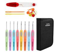 Générique Ensemble de Crochets,Outils de Tricot,Kit de Crochet en Laine - pour le Voyage le Loisir la Décoration de la Maison la Création et la Confection de