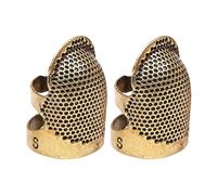 Générique Ensemble de dé à Coudre pour Les Doigts, protège-Doigts de réglable, 2,3 cm/0,91 po avec Trous, Outil Artisanal pour précise, protège-Main pour Accessoires de, réparation de vê