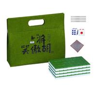 Générique Ensemble de de Mahjong, Ensemble de Mahjong Chinois Nappe, Sac de | Pièces de Mahjong chinois pour le de nuit d'un ami, un anniversaire de vacances