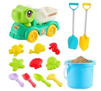Générique Ensemble De De Sable De Plage pour - Kit De Chariot À Sable Et Seau De 14 Pièces, Moules Créatifs | Matériau PP Durable, Ensemble De Construction De Bac À De 441 G pour Les Enfant