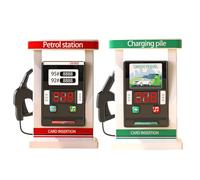 Générique Ensemble de de Station-Service - Jouet pour avec Son, modèle de Mini Station-Service, de Simulation éducatif, Accessoire de Bureau interactif avec Un Design réaliste | Jouet à gaz Sono