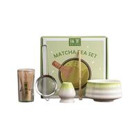 Générique Ensemble de fabrication de thé 5PCS, Cuillère à fouet en bambou Matcha Bowl, Boîte-cadeau Kit de fabrication de thé Raditional