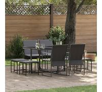 Générique Ensemble de Jardin pour Manger avec 10 pièces et des Coussins en Acier et textilène,Salons de Jardin,52.1KG-3335863