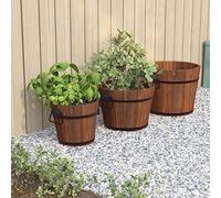 Générique Ensemble de jardinière Godet 3 pcs Bois Massif de Sapin Maison & Jardin Pelouses & Jardins Jardinage Pots & Cache-Pots (Poids 7.8KG)