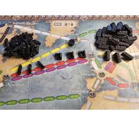 Générique Ensemble de jetons pour Les aventuriers du Rail Autour du Monde (Noir)