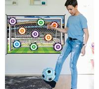 Générique Ensemble de Jeu de Ballon de Football pour, Ensemble de Tapis de Jeu de Ballon de Football,Jeux de buts de pour Filles - Produits de Jouets avec 1, 1 en Flanelle et 2 piquets