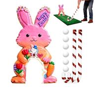 Générique Ensemble De Jeu De Golf De Pâques | Activité De Divertissement Portable | Parcours De Minigolf avec Clubs Et Balles | pour Adultes, Réunions De Famille, Fêtes, Intérieurs, Maison, Salon,