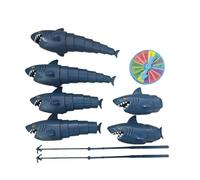 Générique Ensemble De Jouets De Pêche - Jeu Éducatif De Table Rétractable en ABS, 2 Cannes, 8 Poissons, 4 Tailles | Jeu Interactif D'activités d'apprentissage Préscolaire | Famille Maison Fête