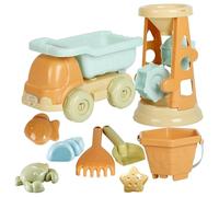 Générique Ensemble De Jouets De Plage 9 Pièces pour - Kit De Sable avec Seau Et Pelle Jeux De Jardin | Activité Extérieure Robuste Et Durable | Modèle Robuste Haute Qualité Design Été Kit Pro
