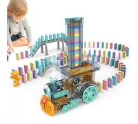 Générique Ensemble De Jouets De Train - Sécurité Améliorée des, Train Électrique À Pose Automatique De Dominos, Trains À Construire Et À Empiler pour | Machine À Dominos Créative avec Lum