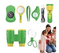 Générique Ensemble de Jouets Explorateur, Kit éducatifs Portables pour l'extérieur, Flexibles d'exploration la Nature Scientifique avec boîte d'observation créative Jouet éducatif garço
