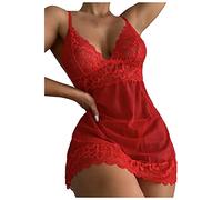 Générique Ensemble de Lingerie Culotte et Lingerie Soutien-Gorge Femmes sous-vêtements Jumpsuit Lingerie Dentelle Mode Sexy Pyjama Sexy Jarretière Ensembles de vêtements, A3-rouge, 3XL