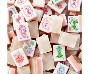 Générique Ensemble de Mahjong Champagne, thème de la Flore et de la Faune, Ensemble de Jeu de Mahjong américain