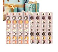 Générique Ensemble De Mahjong De Voyage 65 Tuiles - Jeu De Société Portable avec Motif Animal | pour Adultes, Adolescents Et Juniors | Cadeau De Fête pour Anniversaire | 24 Mm