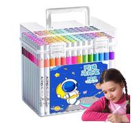 Générique Ensemble de marqueurs acryliques - Marqueurs de contour | 120 couleurs, stylos à colorier à séchage rapide pour croquis, dessin, artisanat, Scrapbooking, fournitures scolaires de classe